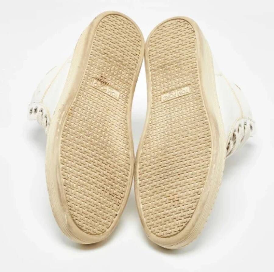 Tom Ford Pre-owned Leather sneakers White Dames