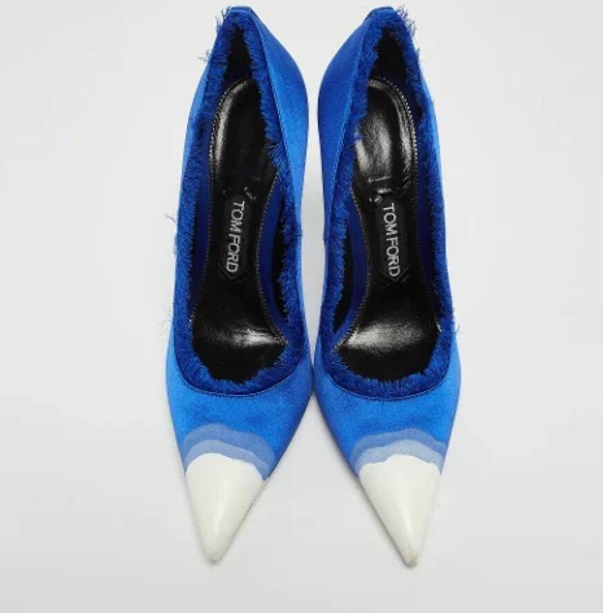 Tom Ford Pre-owned Satin heels Blue Dames