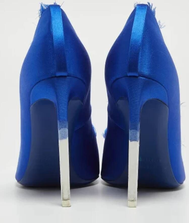 Tom Ford Pre-owned Satin heels Blue Dames