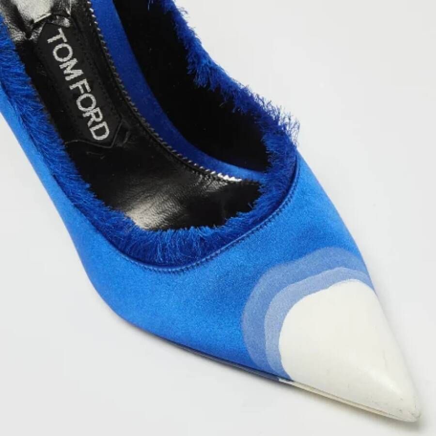 Tom Ford Pre-owned Satin heels Blue Dames