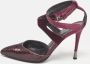 Tom Ford Pre-owned Satin heels Purple Dames - Thumbnail 2