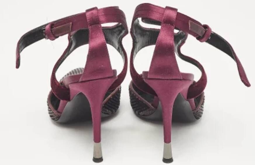 Tom Ford Pre-owned Satin heels Purple Dames