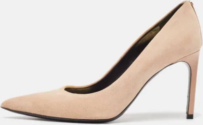 Tom Ford Pre-owned Suede heels Beige Dames