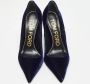 Tom Ford Pre-owned Velvet heels Blue Dames - Thumbnail 3