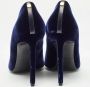 Tom Ford Pre-owned Velvet heels Blue Dames - Thumbnail 5