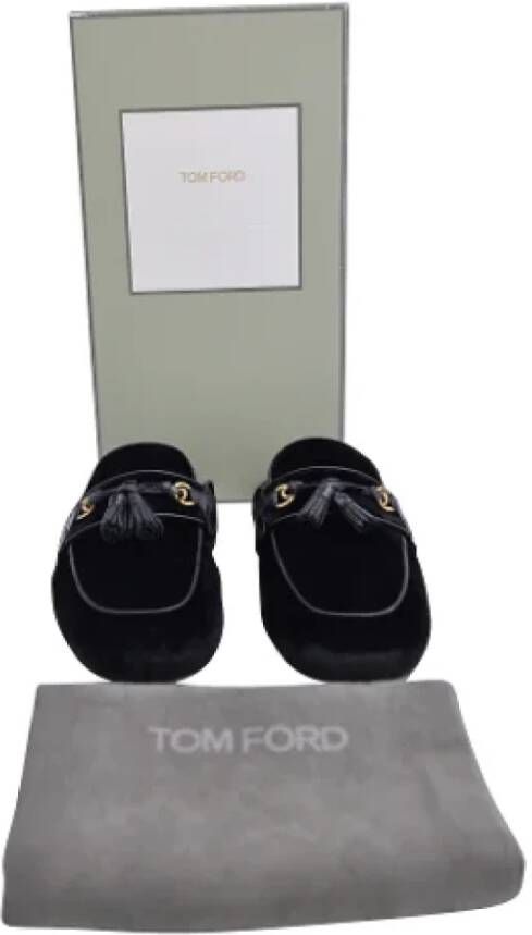 Tom Ford Pre-owned Velvet sandals Black Dames