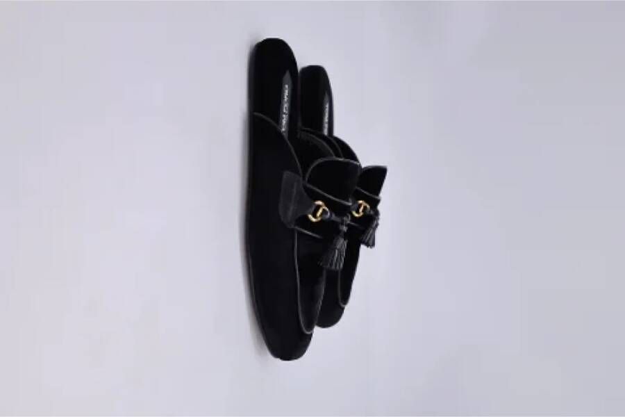 Tom Ford Pre-owned Velvet sandals Black Dames