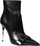 Tom Ford Puntige Neus Leren Enkellaarzen Stiletto Black Dames - Thumbnail 2