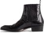 Tom Ford Python Print Leren Laars Black Heren - Thumbnail 2