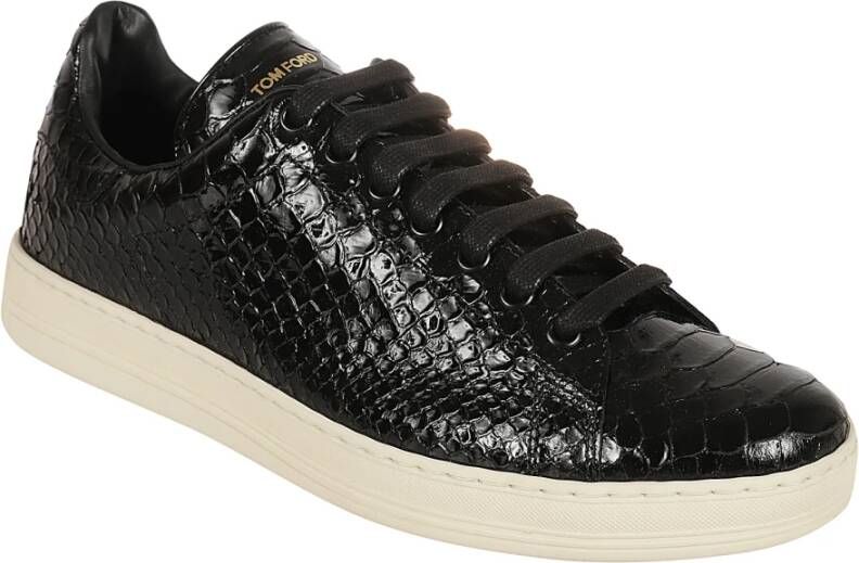 Tom Ford Python Warwick Sneakers Black Heren