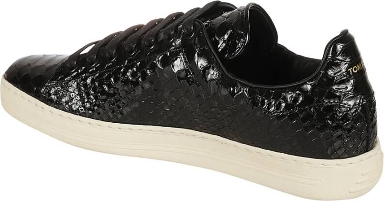 Tom Ford Python Warwick Sneakers Black Heren