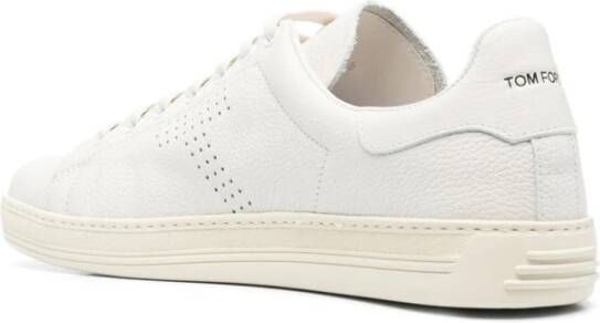 Tom Ford Warwick Leren Sneakers Wit Heren