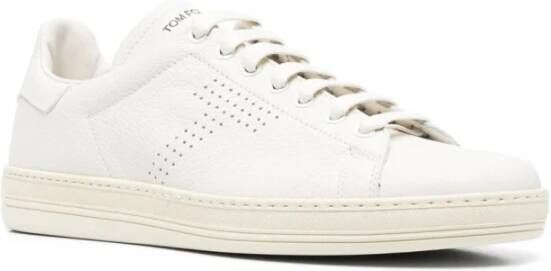 Tom Ford Warwick Leren Sneakers Wit Heren