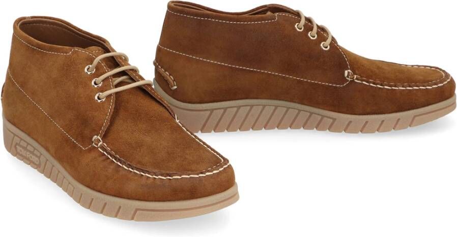 Tom Ford Stijlvolle Suede Desert Boots Brown Heren