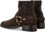 Tom Ford Suède Harnaslaarzen Gesloten Hout Aw24 Brown Heren - Thumbnail 4