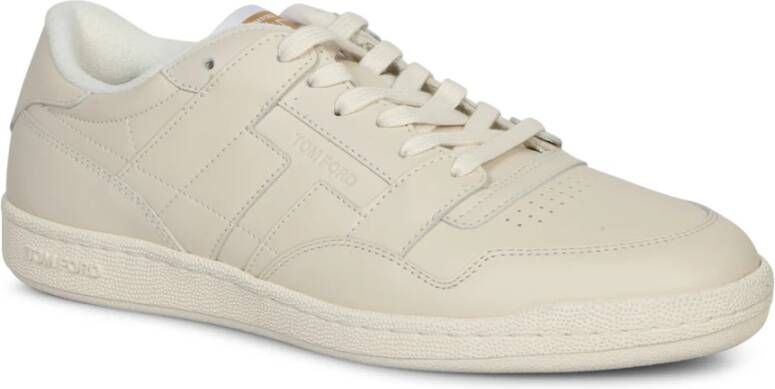 Tom Ford Witte Sneakers Casual Chic Stijl Beige Heren