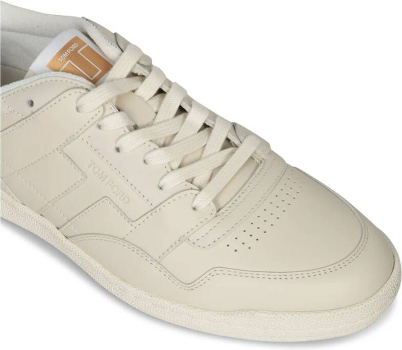 Tom Ford Witte Sneakers Casual Chic Stijl Beige Heren