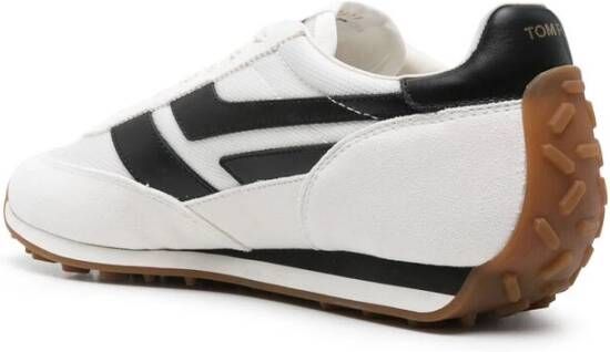 Tom Ford Witte Veterschoenen met Merkhiel White Heren