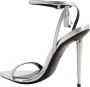 Tom Ford Zilveren Leren Stiletto Sandalen Gray Dames - Thumbnail 4