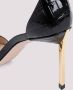 Tom Ford Zwarte Croco Leren Sandalen met Kettingdetail Black Dames - Thumbnail 3