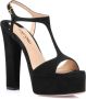 Tom Ford Zwarte Leren Blokhak Sandalen Black Dames - Thumbnail 2