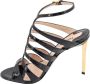 Tom Ford Zwarte Leren Sandalen met Gouden Hak Black Dames - Thumbnail 2