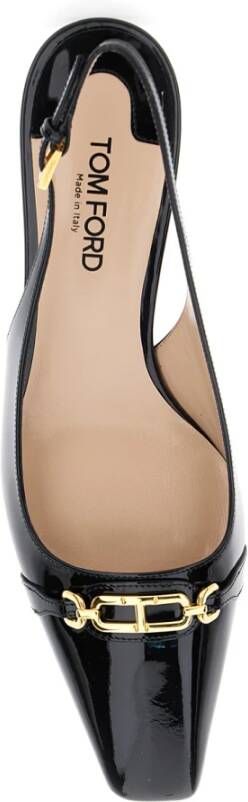 Tom Ford Zwarte Patentleren Slingback Hakken Black Dames