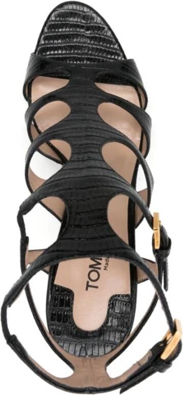 Tom Ford Zwarte Sandalen voor Vrouwen Black Dames