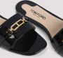 Tom Ford Zwarte Leren Sandalen Elegante Stijl Black Dames - Thumbnail 4