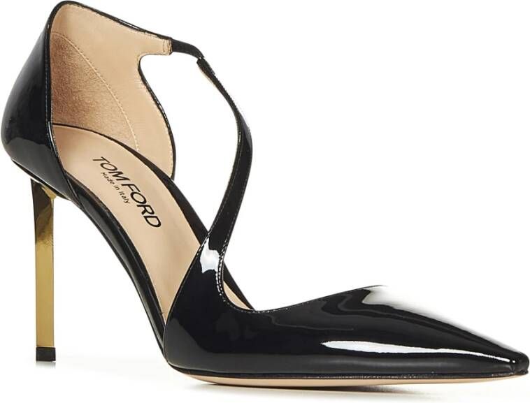 Tom Ford Zwarte Slip-On Stiletto Hakken Black Dames