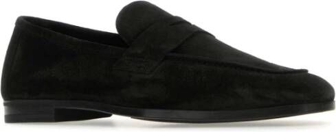 Tom Ford Zwarte suède loafers Black Heren