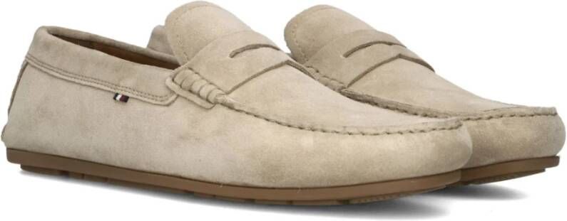 Tommy Hilfiger Casual Driver Loafers in Zand Beige Heren