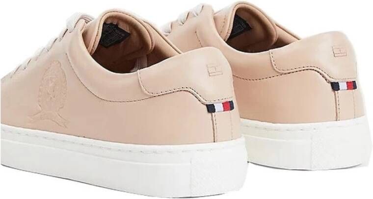 Tommy Hilfiger Beige Crest Sneakers voor Vrouwen Beige Dames