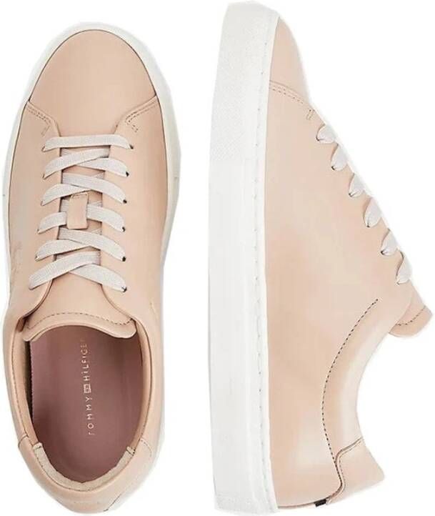 Tommy Hilfiger Beige Crest Sneakers voor Vrouwen Beige Dames