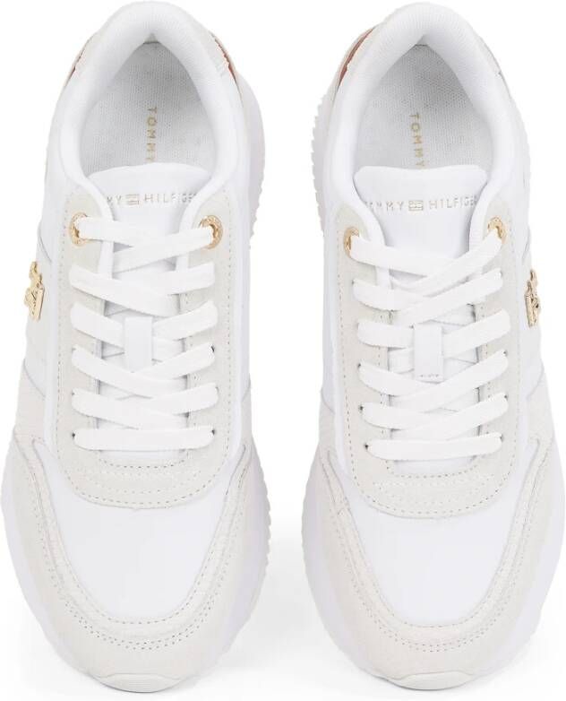 Tommy Hilfiger Beige Hardloopstijl Sneakers Beige Dames