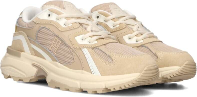 TOMMY HILFIGER Lage Sneakers Dames Th Modern Rugged Runner Maat: 36 Materiaal: Leer Kleur: Beige - Foto 3