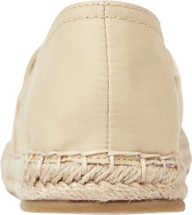 Tommy Hilfiger Beige Platte Espadrilles Oogst Tarwe Beige Dames