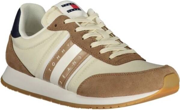 Tommy Hilfiger Beige Polyester Sneaker Beige Heren