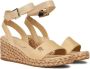 Tommy Hilfiger Kleurrijke Sleehak Satijnen Sandalen Beige Dames - Thumbnail 8