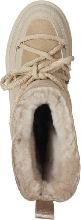 Tommy Hilfiger Beige Shearling Enkel Snowboot Beige Dames