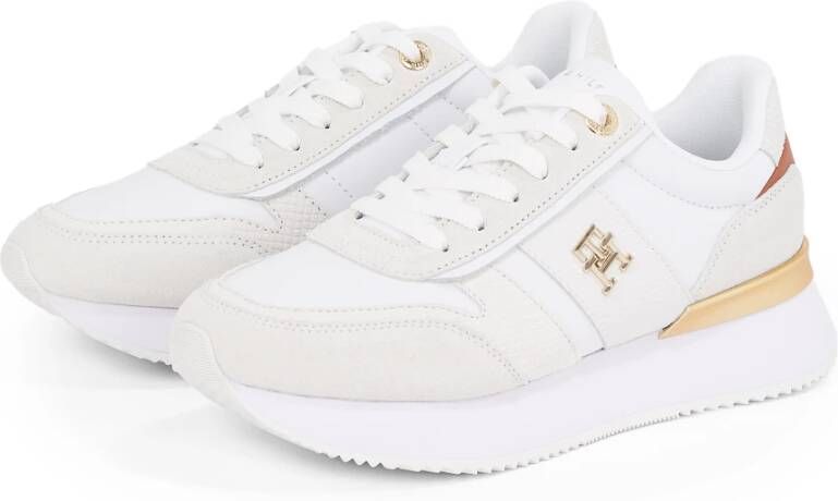 Tommy Hilfiger Beige Sneakers voor Vrouwen White Dames