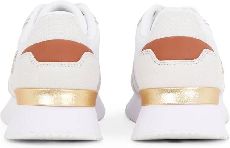 Tommy Hilfiger Beige Sneakers voor Vrouwen White Dames