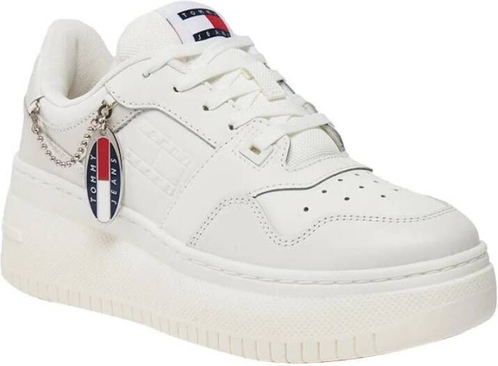 Tommy Hilfiger Beige Sneakers Vrouwen Elegant Comfortabel Beige Dames