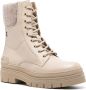 Tommy Hilfiger Beige Vetersluiting Enkellaarsje Beige Dames - Thumbnail 2