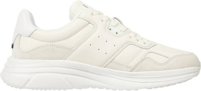 Tommy Hilfiger Beige Vrijetijdssneakers voor Mannen Beige Heren