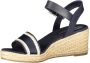 Tommy Hilfiger Sleehaksandaaltjes WEBBING WEDGE SANDAL zomerschoen sandaal keilhak met verstelbare gesp - Thumbnail 27