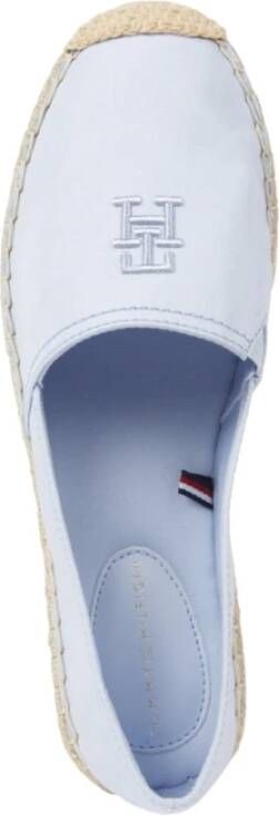 Tommy Hilfiger Blauwe Geborduurde Espadrilles Breezy Stijl Blue Dames