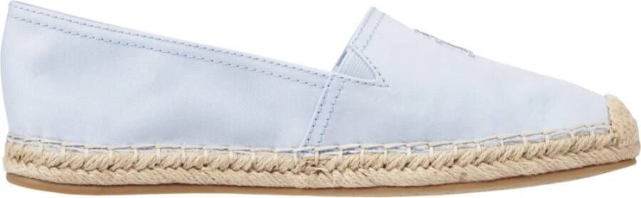 Tommy Hilfiger Blauwe Geborduurde Espadrilles Breezy Stijl Blue Dames