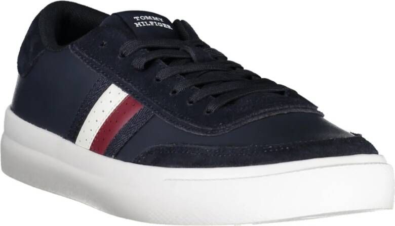 Tommy Hilfiger Blauwe Heren Sportschoenen met Contrastdetails Blue Heren