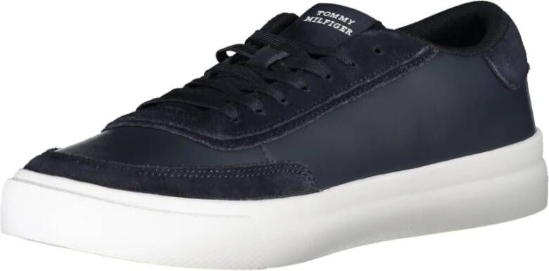 Tommy Hilfiger Blauwe Heren Sportschoenen met Contrastdetails Blue Heren